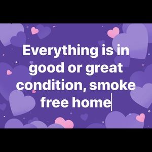 No pets, barely worn, close to new, or new items